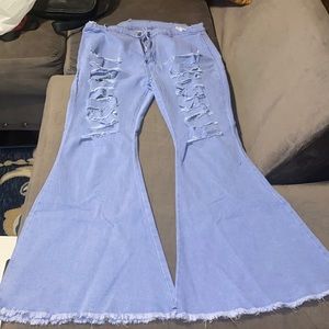 Wide leg jeans